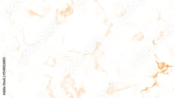Fototapeta Abstract orange and white marble ink pattern with flowing lines and cloudy veins, creating an elegant and natural textured background