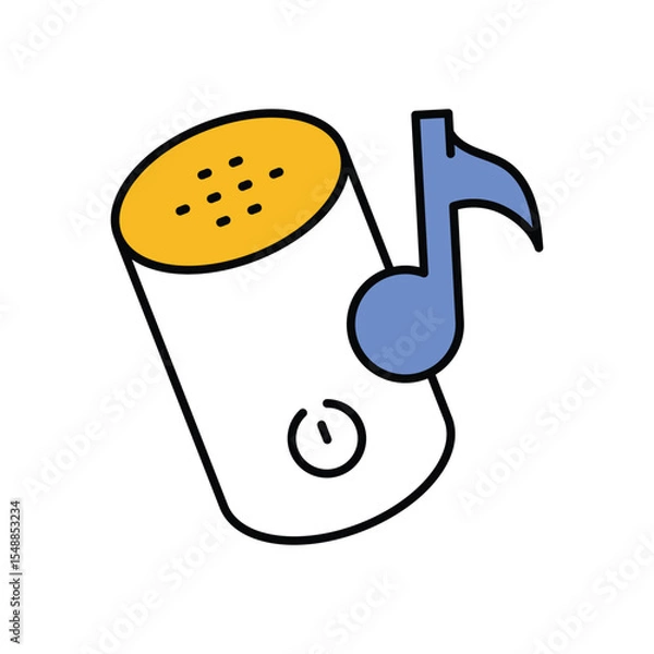 Fototapeta Smart Speaker Icon vector stock illustration