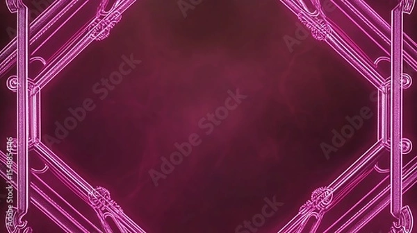 Obraz Ornate pink frame on dark background (1)