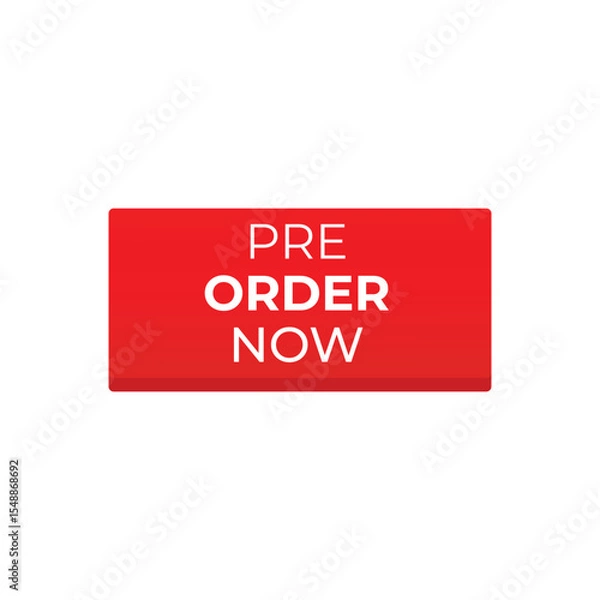 Fototapeta vector pre Order now square banner design
