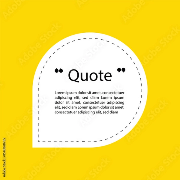 Fototapeta vector white and yellow color quote design
