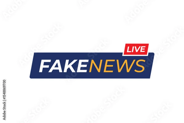 Obraz vector Fake news live streaming design
