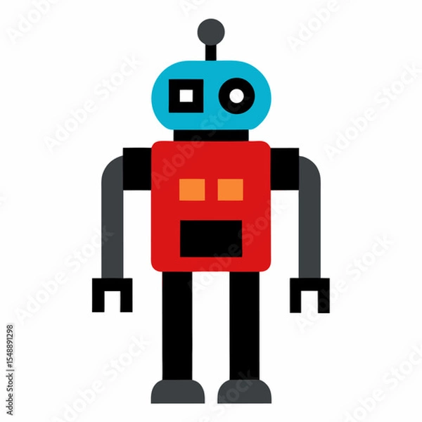 Fototapeta Robot icon on white background