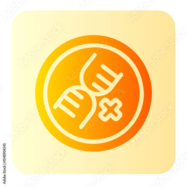 Obraz gmo free gradient icon