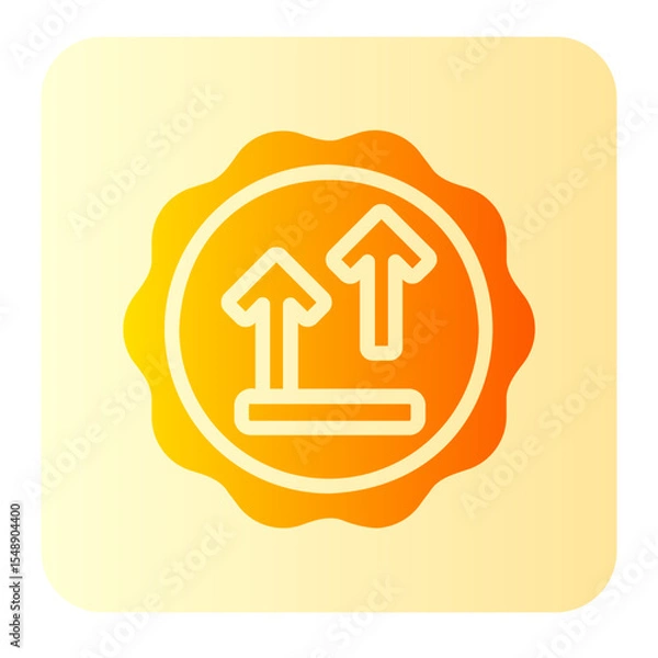 Obraz side up gradient icon