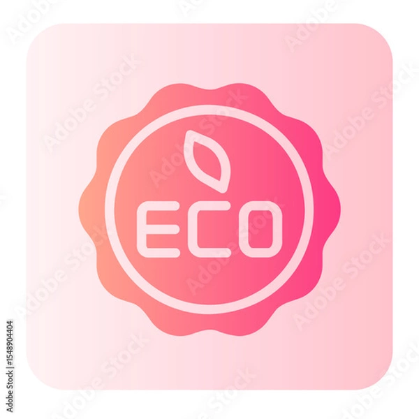 Obraz eco gradient icon