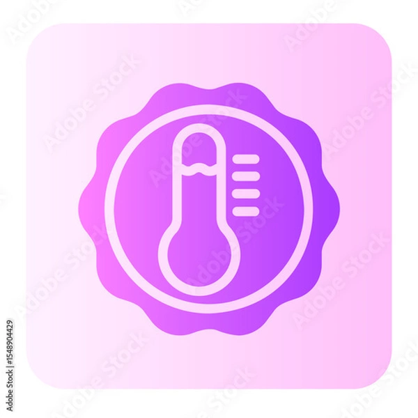 Fototapeta temperature control gradient icon