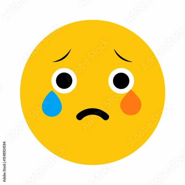 Fototapeta happy smiley face with smile