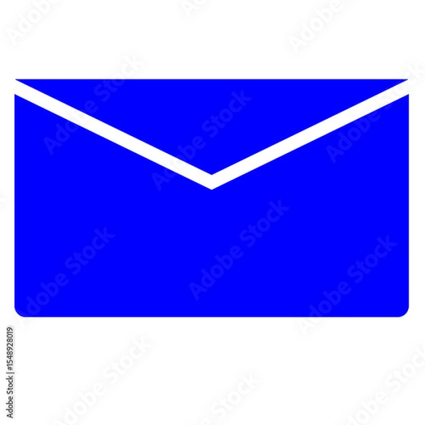 Obraz blue mail envelope icon png