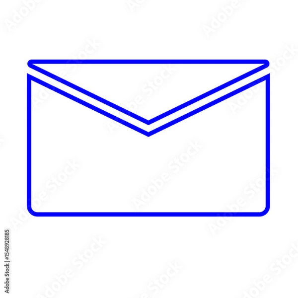 Obraz blue mail icon
