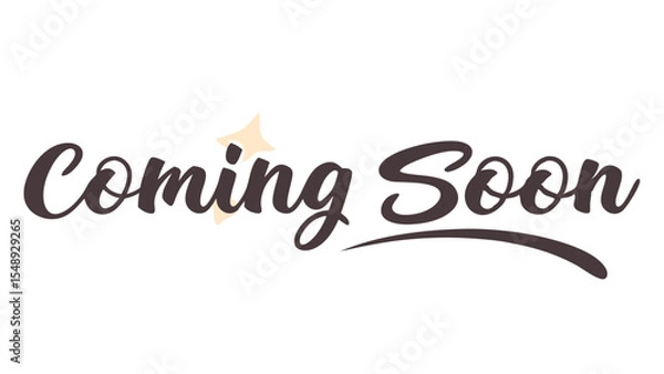 Fototapeta Exciting announcement coming soon for a new and innovative product launch
