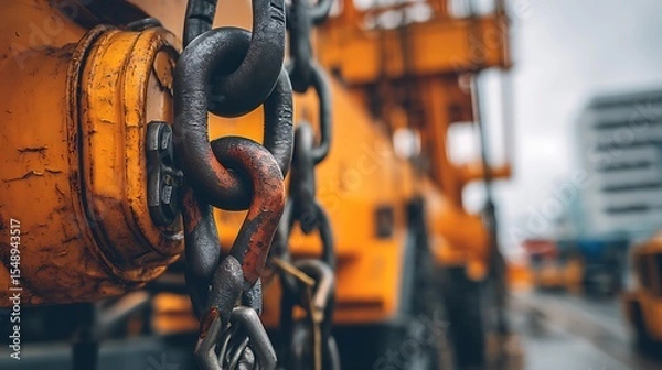 Obraz Crane Chain and Machinery