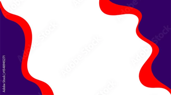 Obraz abstract fluid pattern red background with white copy space