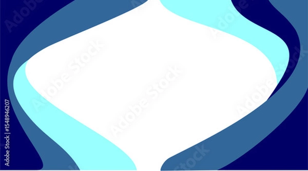 Obraz abstract fluid pattern blue background with copy space
