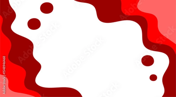 Obraz abstract background with red fluid and wave pattern