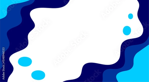 Obraz abstract background with blue fluid and wave pattern