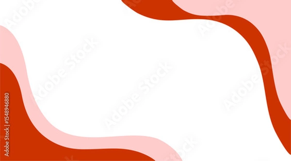 Obraz Abstract pink wave pattern for frame with a white background