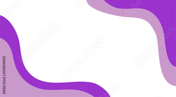 Obraz Abstract purple fluid and wave pattern frame with a white ribbon