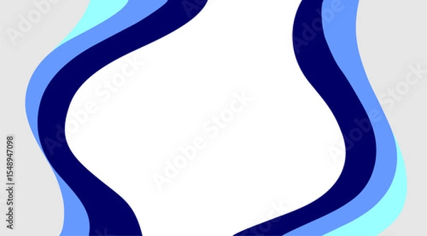 Obraz abstract background with blue fluid and wave pattern