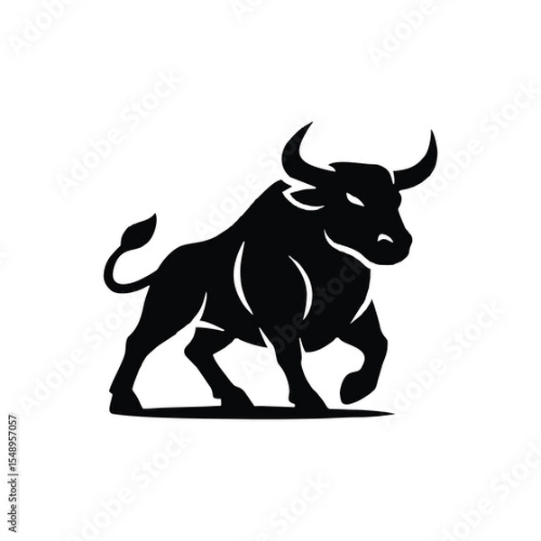 Obraz A creative and bold animal logo design featuring a stylized animal illustration combined with modern typography. The logo conveys strength, energy, and uniqueness, making it perfect for pet brands, wi