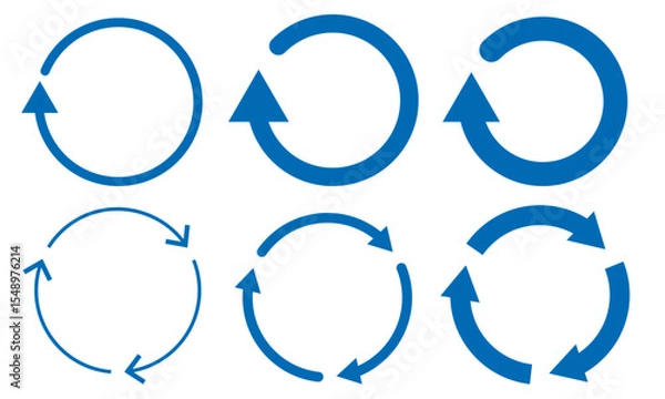 Obraz 回転矢印（循環）サイクル　アイコンセット
