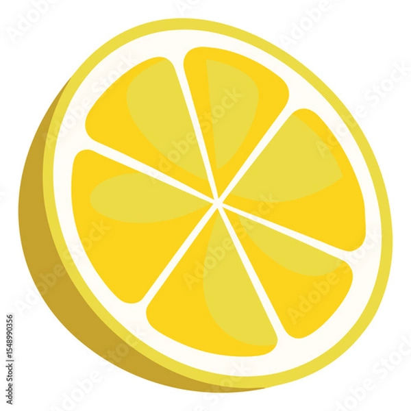 Obraz Cross-section lemon slice