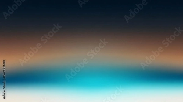 Fototapeta Colorful gradient abstract background with blurred dark blue, brown, turquoise and white tones