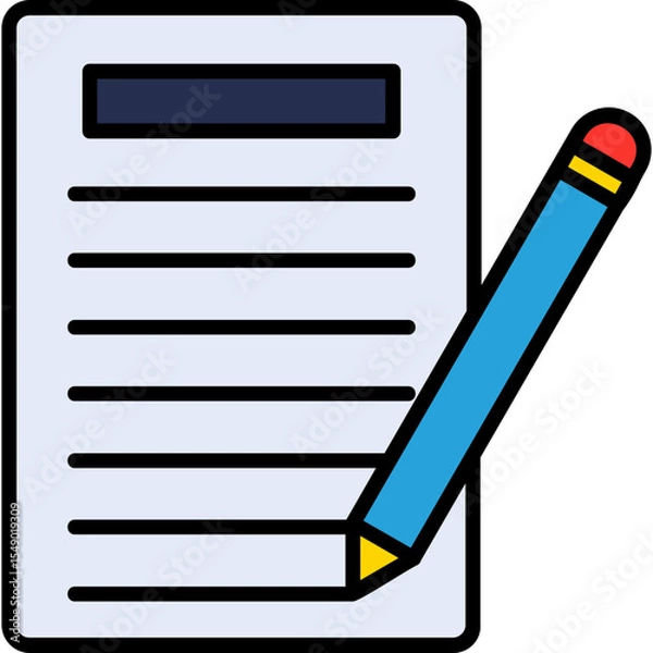 Obraz Notes Vector Icon Design