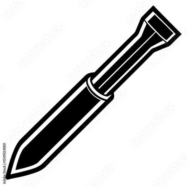Obraz Bevel Edge Chisel Tool for Wood Carving and Shaping Tasks