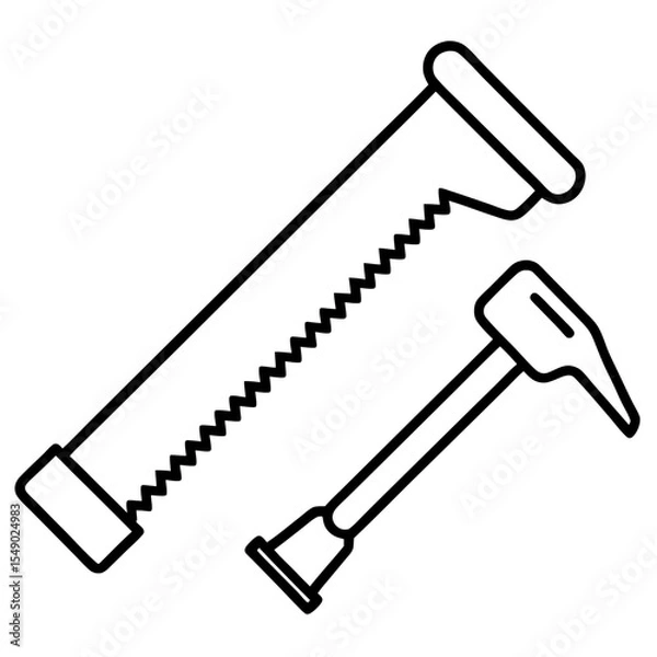 Obraz Flat Head Screwdriver for Manual Repair and Assembly Work