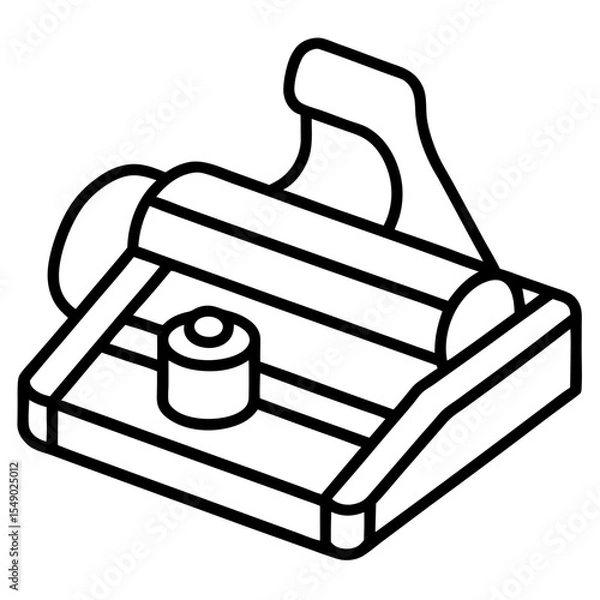 Obraz Small Size Wood Plane for Detail Carpentry and Smoothing
