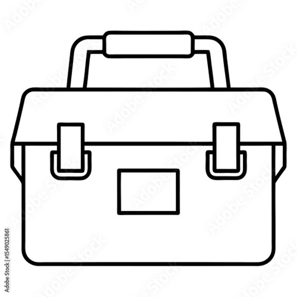 Obraz Durable Plastic Tool Case with Handle for Easy Carry