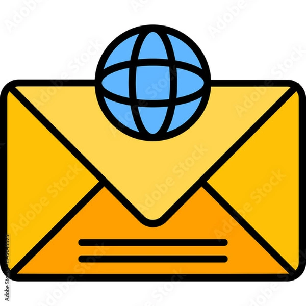 Obraz Global Communication Vector Icon Design