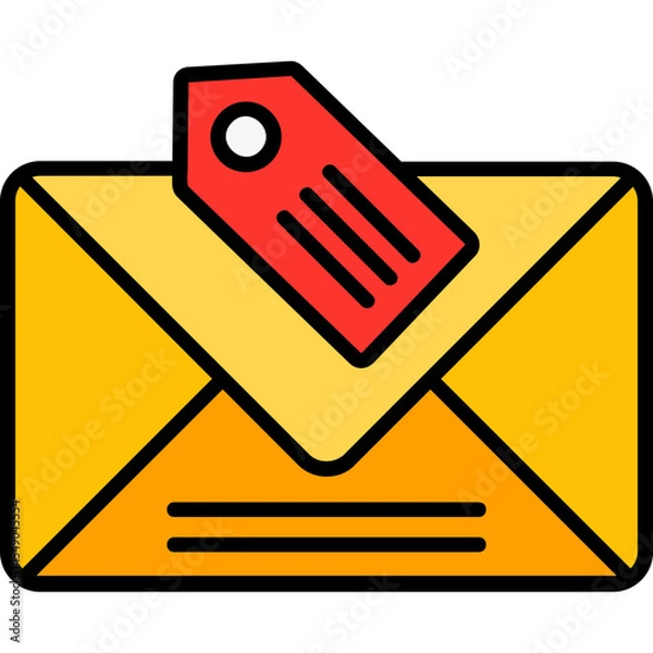 Obraz Tagged Vector Icon Design