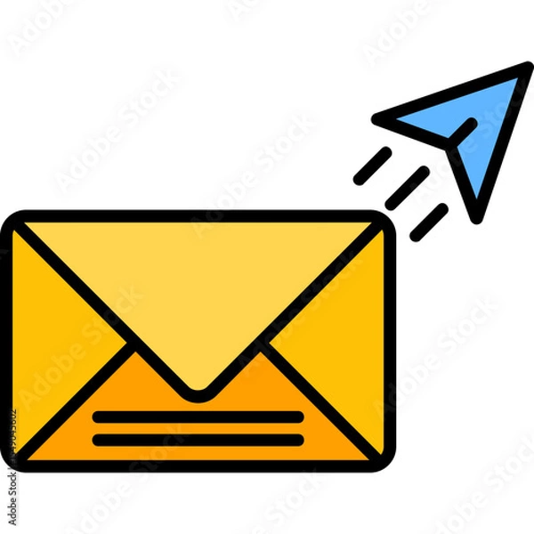 Obraz Send Data Vector Icon Design