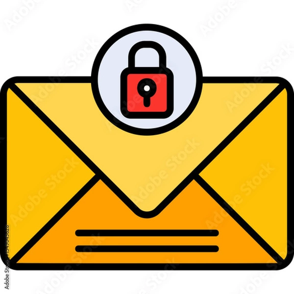 Obraz Encrypted Vector Icon Design