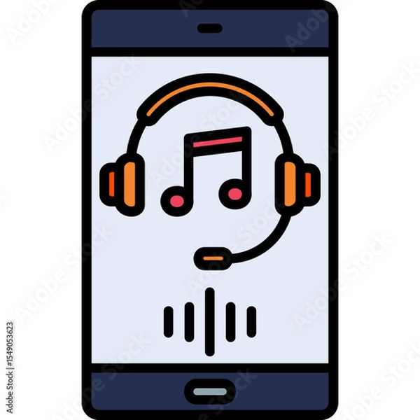 Obraz Music Vector Icon Design