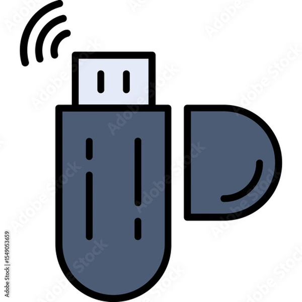 Obraz Usb Modem Vector Icon Design