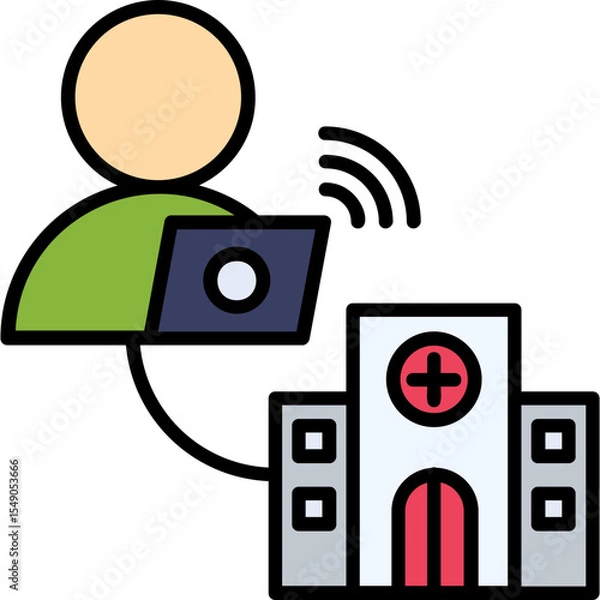 Obraz Hospital Vector Icon Design