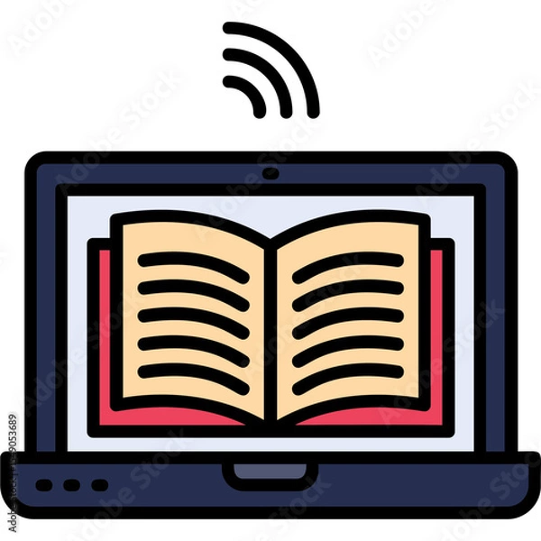 Obraz Ebook Vector Icon Design