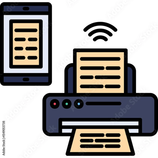 Obraz Printer Vector Icon Design