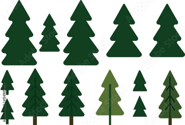 Obraz Dzrewa, choinki