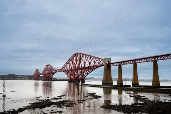 Fototapeta Ponte Forth vicino a Edimburgo, Scozia