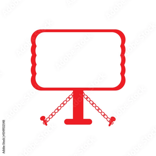 Obraz bulletin board as a media for official banners or pamphlets