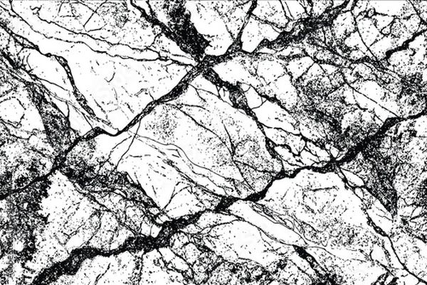 Obraz light gray and white marble stone with dark gray veins and a diagonal pattern running throughout the stone texture.