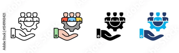 Obraz Management icon sheet multiple style collection