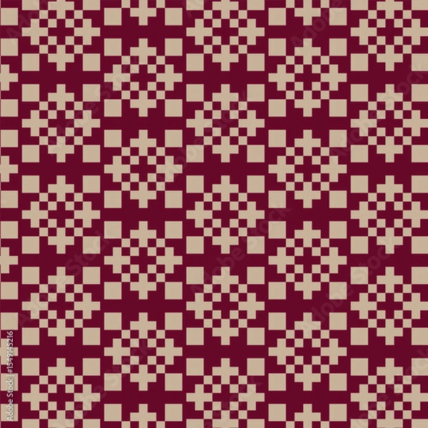 Obraz seamless pattern with red flowers