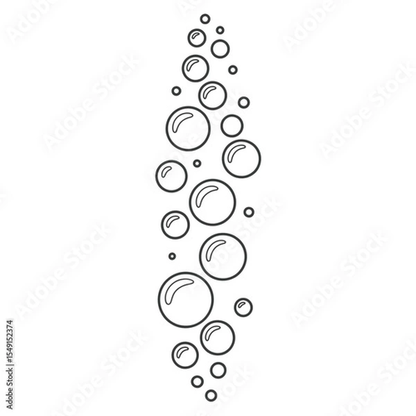 Fototapeta Abstract Bubbles Illustration Floating Circles Design