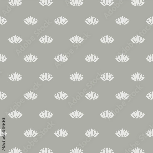 Fototapeta Lotus flower pattern decorative abstract background vector illustration