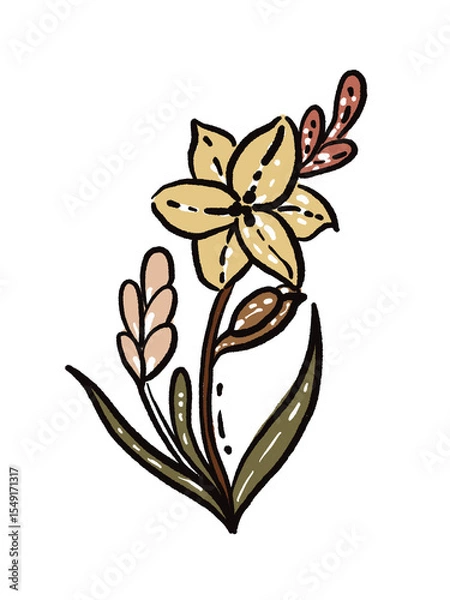 Obraz abstract flower background
